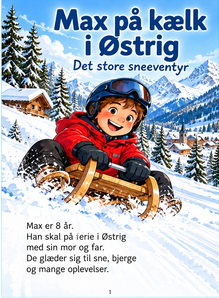 Max kælker i de østrigske bjerge